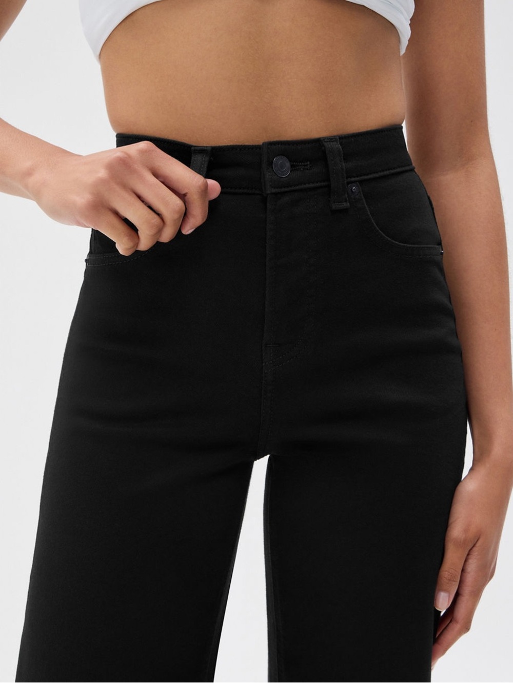 HIGH RISE WIDE LEG JEANS - Picture 5 of 15